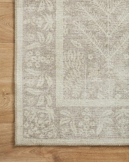Loloi Rifle Paper Co. Maison Collection MAO-02 Bough Natural 5'-0" x 5'-0", .19" Pile Height, Round Area Rug
