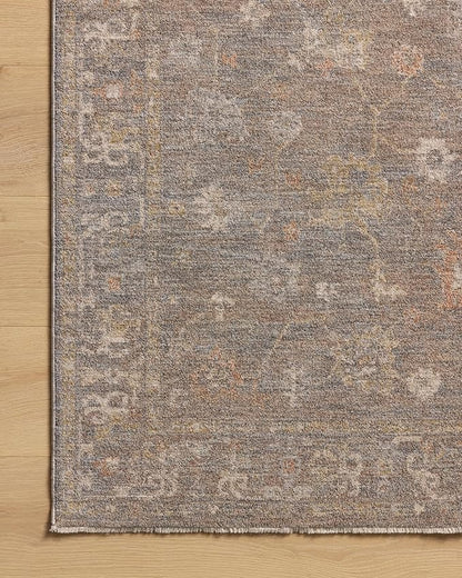 Loloi Chris Loves Julia Louisa Collection LOI-01 Stone/Multi 2'-7" x 14', .38" Pile Height, Runner Rug