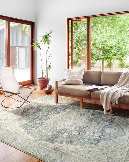 Loloi Skye Collection SKY-12 Charcoal/Dove 2'-0" x 5'-0" Accent Rug