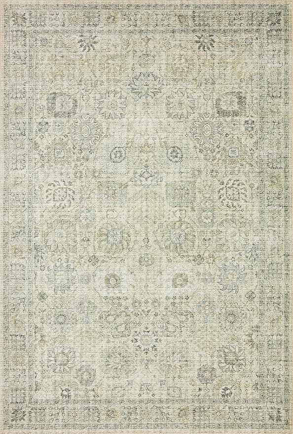 Loloi Skye Collection SKY-14 Natural/Sage 6'-0" x 9'-0" Area Rug