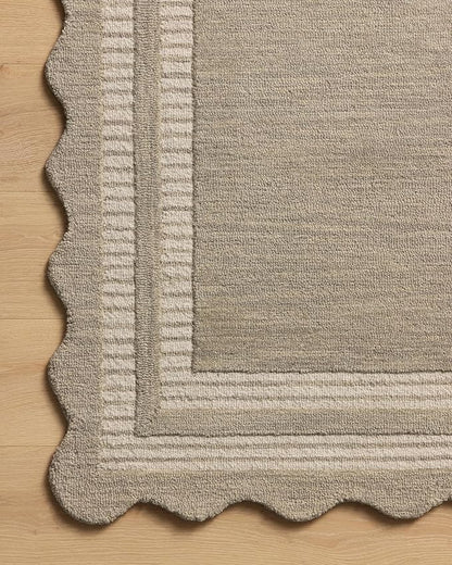 Loloi Chris Loves Julia Scottie Collection SCO-01 Fog/Ivory 2'-0" x 5'-0", .87" Pile Height, Accent Rug