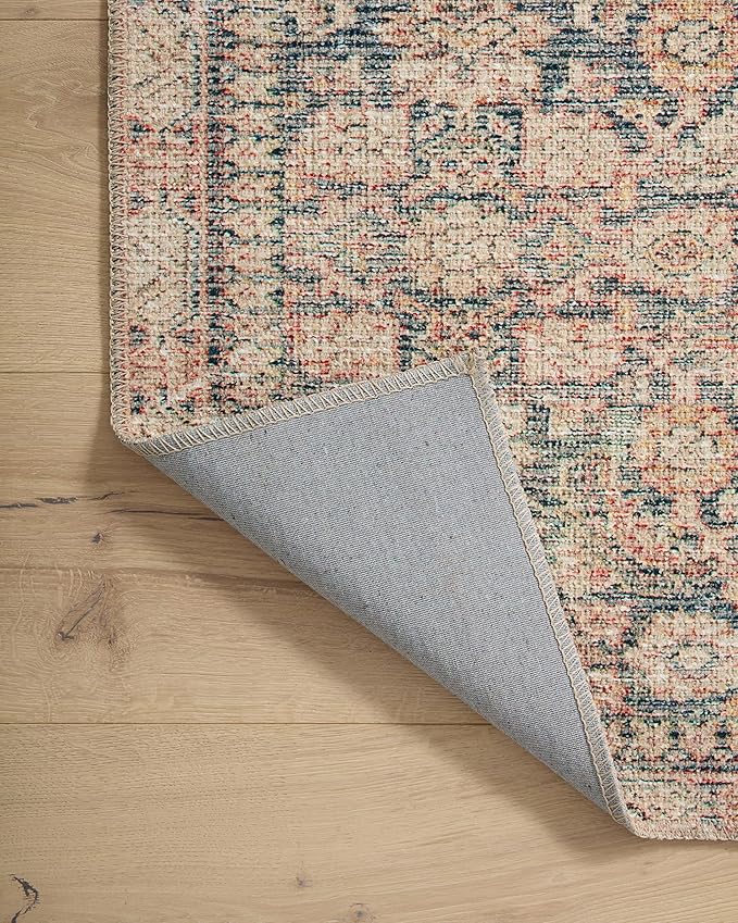 Loloi Angela Rose Aubrey Collection AUB-01 Navy/Multi 10'-0" x 14'-0", .19" Pile Height, Area Rug
