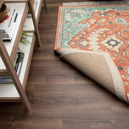 Mohawk Home 3' x 12' Non Slip Grip Rug Pad 1/4" Thick Dual Surface Felt Cushion + Rubber Gripper - Safe for All Floors