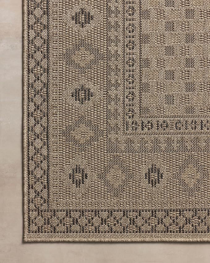 Loloi Chris Loves Julia Providence Collection PRC-07 Dove/Charcoal 9'-2" x 13', .12" Pile Height, Indoor/Outdoor Area Rug