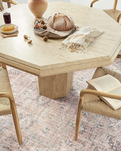 Loloi Skye Collection SKY-01 Blush/Grey 6'-0" x 9'-0" Area Rug