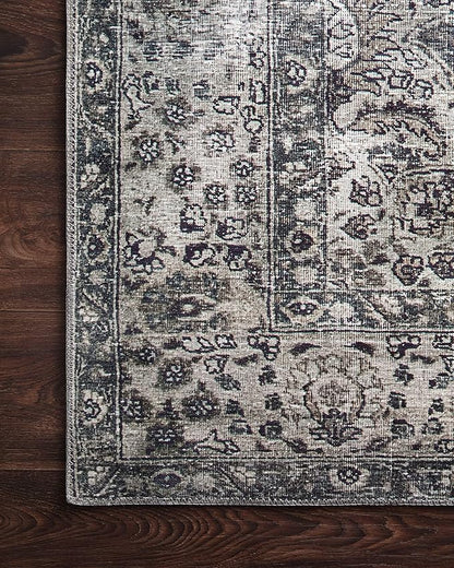 Loloi Layla Collection LAY-06 Taupe/Stone 2'-6" x 7'-6" .13" Thick Runner Rug, Soft, Durable, Vintage Inspired, Distressed, Low Pile, Non-Shedding, Easy Clean, Printed, Living Room Rug