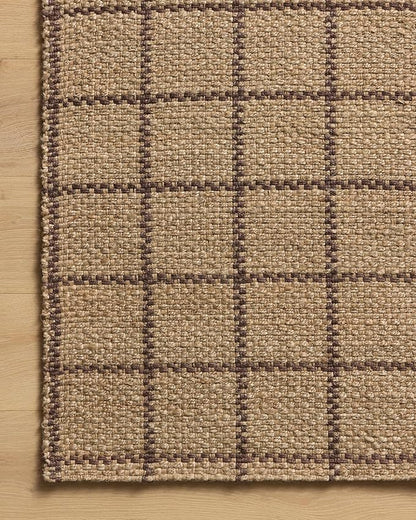 Loloi Chris Loves Julia Fletcher Collection FLE-01 Natural/Brown 2'-3" x 3'-9", .37" Pile Height, Runner Rug