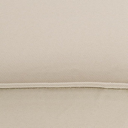 Classic Accessories Montlake Water-Resistant 25 x 25 x 5 Inch Outdoor Seat Cushion, Durable Patio Furniture Cushion with Straps,Antique Beige, Outdoor Cushion Cover