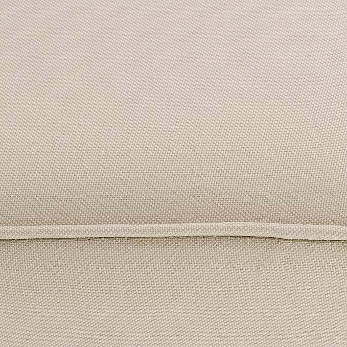 Classic Accessories Montlake Water-Resistant 23 x 25 x 5 Inch Rectangle Outdoor Seat Cushion, Patio Furniture Chair Cushion, Antique Beige, Patio Furniture Cushion Covers