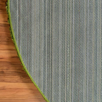 Unique Loom Solid Shag Collection Area Rug (3' 3" x 5' 3" Oval, Grass Green)