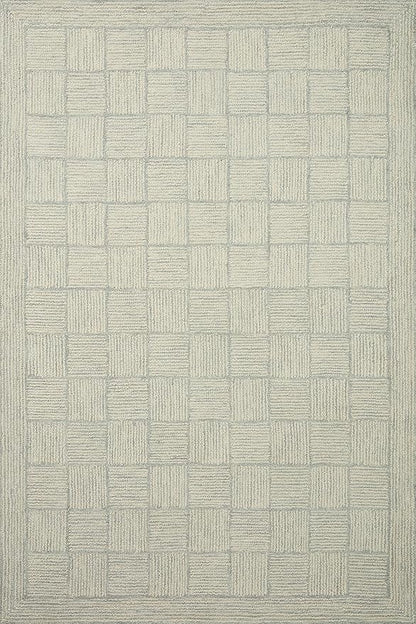 Loloi Chris Loves Julia Francis Collection FRA-03 Silver/Sky 5'-0" x 7'-6" Area Rug