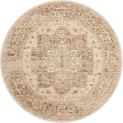 Loloi Magnolia Home by Joanna Gaines Junie Collection JUE-04 Natural/Clay 3'-11" x 5'-7", .38" Pile Height, Accent Rug