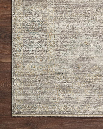 Loloi Magnolia Home by Joanna Gaines Millie Collection MIE-05 Stone/Natural 2'-7" x 10'-0", .25" Pile Height, Runner Rug