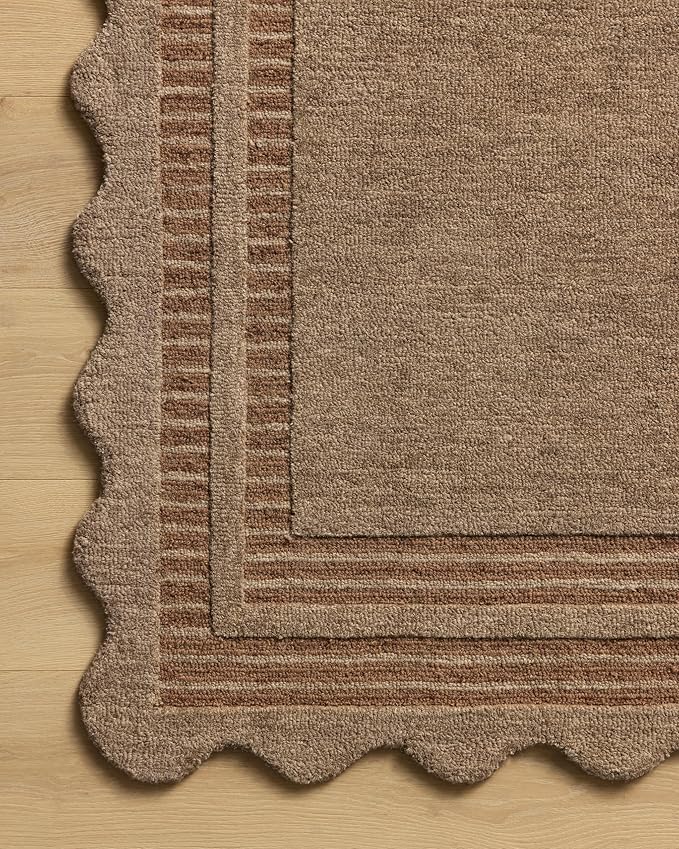 Loloi Chris Loves Julia Scottie Collection SCO-01 Mocha/Clay 3'-6" x 5'-6", .87" Pile Height, Accent Rug
