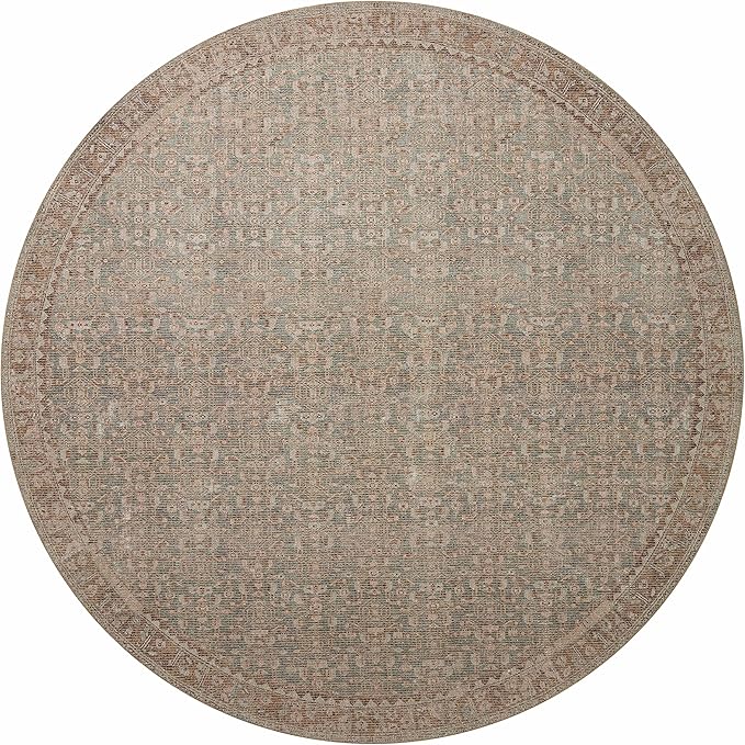 Loloi Angela Rose Aubrey Collection AUB-04 Sage/Bark 5'-0" x 7'-0", .19" Pile Height, Area Rug
