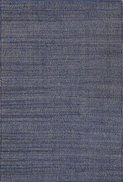 nuLOOM 9x12 Elfriede Jute & Cotton Hand Woven Area Rug, Blue, Solid Rustic Farmhouse Style, Weaved Design, Natural Fiber, For Bedroom, Living Room, Dining Room, Hallway, Office, Entryway