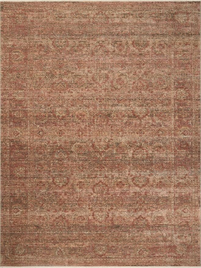 Loloi Amber Lewis Molly Collection MOL-09 Brick/Bark 2'-7" x 10'-0" Low Pile Runner Rug