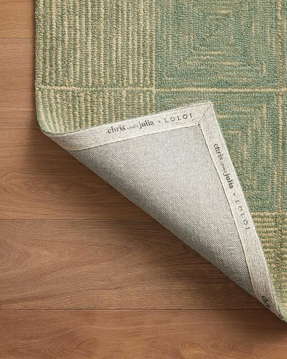 Loloi Chris Loves Julia Francis Collection FRA-02 Green/Natural 9'-3" x 13' Area Rug