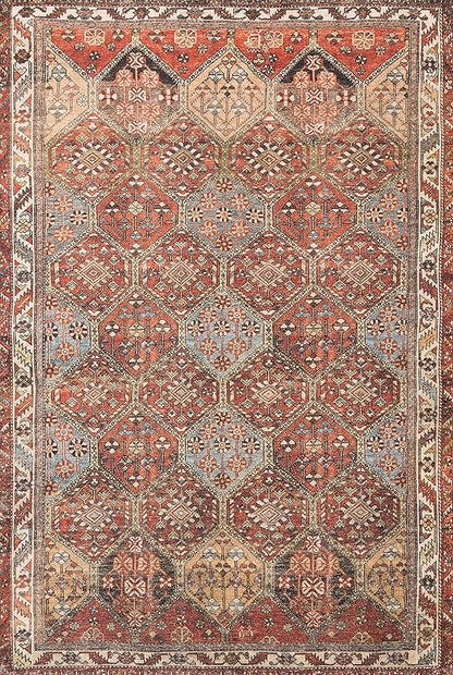 Loloi Loren Collection LQ-16 Spice/Multi 3'-6" x 5'-6" Accent Rug