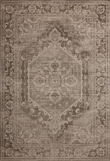 Loloi Magnolia Home by Joanna Gaines Mona Collection MOA-01 Cocoa/Stone 7'-6" x 10' Area Rug