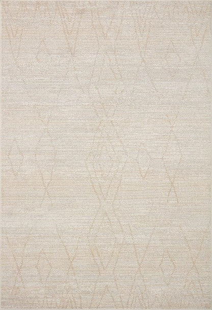 Loloi Kamala Collection KAM-03 Natural/Mist 4'-0" x 6'-0" Accent Rug