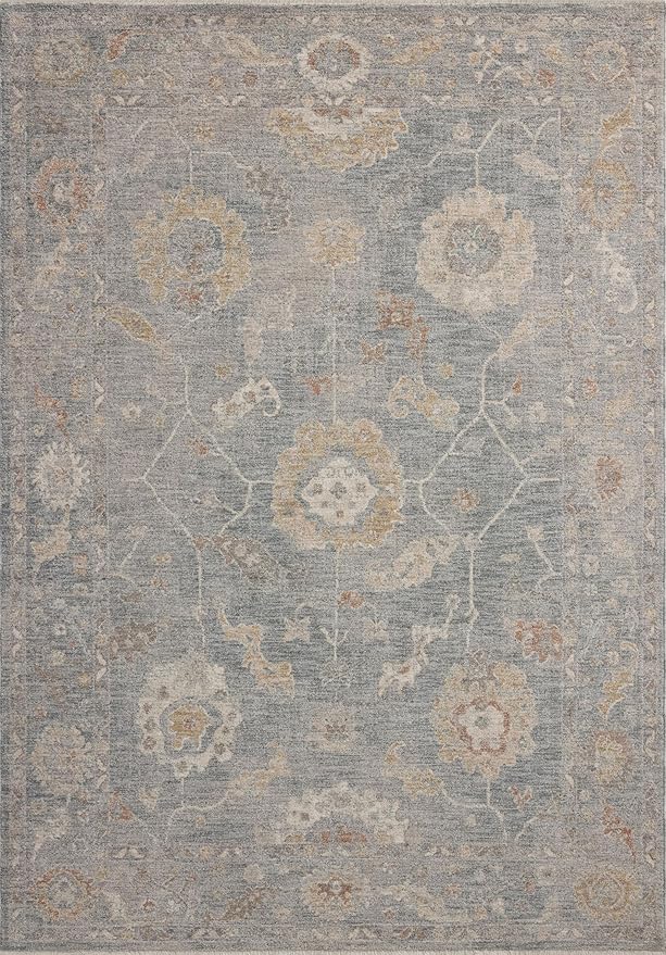 Loloi Chris Loves Julia Louisa Collection LOI-02 Ocean/Sunset 3'-6" x 5'-6", .38" Pile Height, Accent Rug