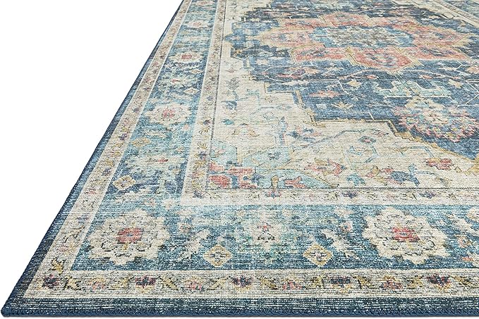 Loloi II Skye Collection SKY-12 Ocean/Multi 7'-6" x 9'-6" Area Rug