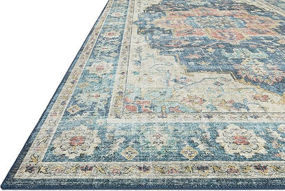 Loloi II Skye Collection SKY-12 Ocean/Multi 5'-0" x 7'-6" Area Rug