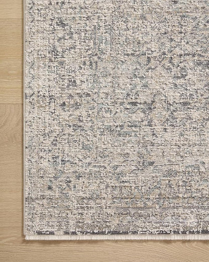 Loloi Amber Lewis Alie Collection ALE-01 Stone/Mist 2'-7'' x 10'-0'', .13'' Pile Height, Runner Rug