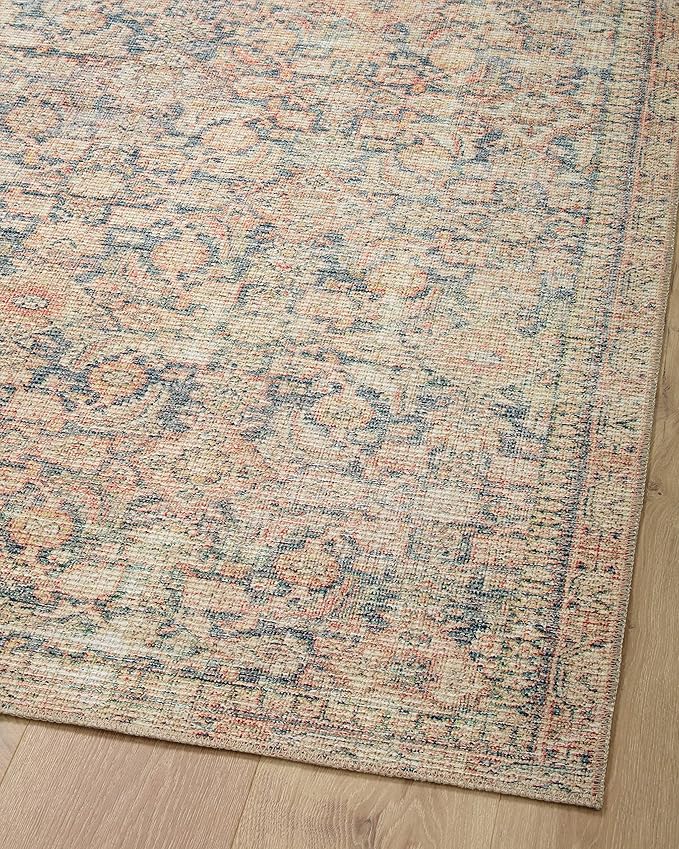 Loloi Angela Rose Aubrey Collection AUB-01 Navy/Multi 2'-6" x 7'-6", .19" Pile Height, Runner Rug