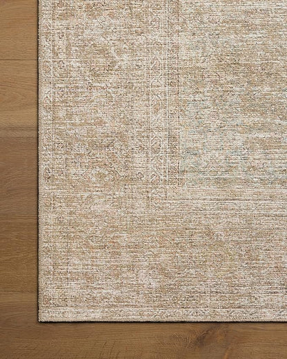 Loloi Amber Lewis Cambria Collection CBR-06 Multi/Natural 7'-6" x 9'-6" Area Rug Jute, Neutral, Vintage Style, Antique Tone, Living, Bedroom, Dining, Carpet