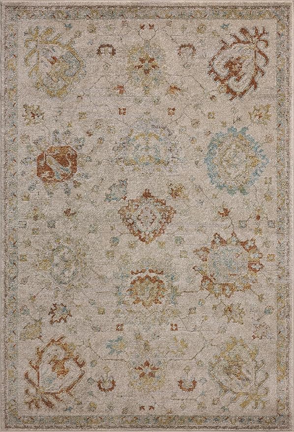 Loloi Magnolia Home by Joanna Gaines Mona Collection MOA-02 Oatmeal/Multi 2'-6" x 10'-0" Runner Rug