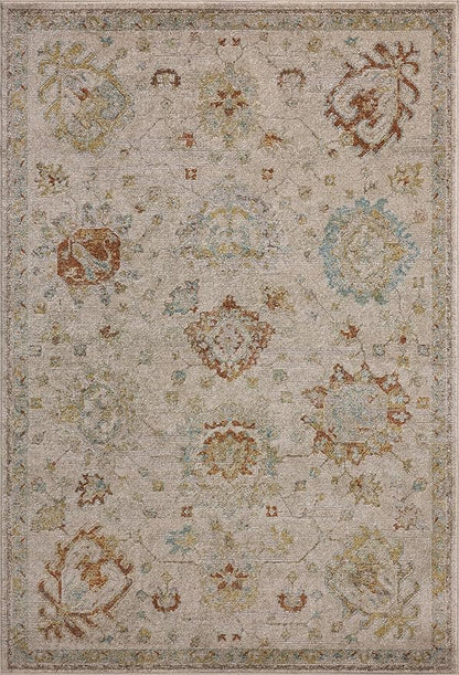 Loloi Magnolia Home by Joanna Gaines Mona Collection MOA-02 Oatmeal/Multi 8'-10" x 12' Area Rug