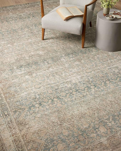 Loloi Angela Rose Aubrey Collection AUB-03 Jade/Natural 2'-0" x 5'-0", .19" Pile Height, Accent Rug