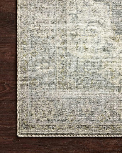 Loloi Skye Collection SKY-12 Charcoal/Dove 7' x 9' Oval Area Rug