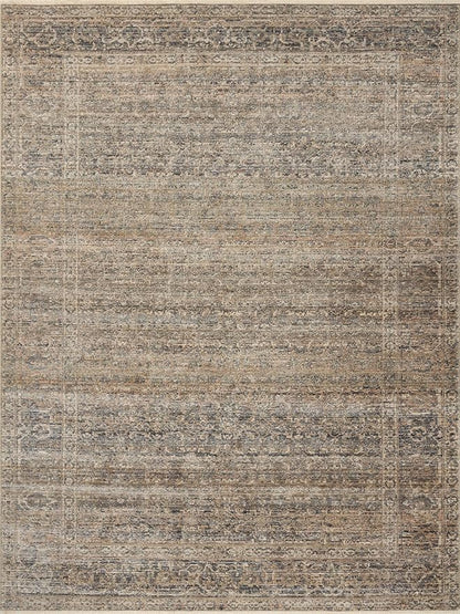 Loloi Amber Lewis Molly Collection MOL-04 Navy/Blush 3'-0" x 5'-0" Low Pile Accent Rug