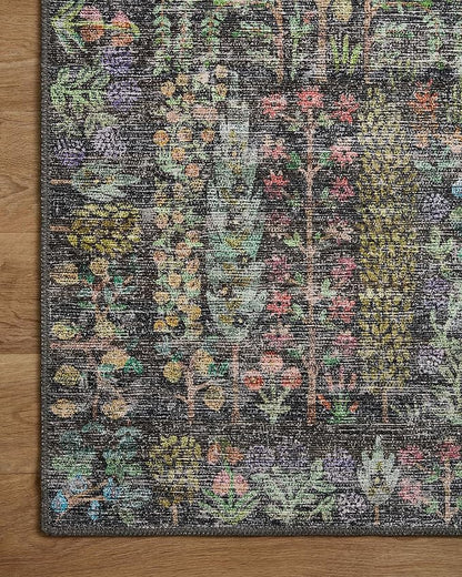 Loloi Rifle Paper Co. Maison Collection MAO-07 Charcoal 2'-3" x 3'-9", .19" Pile Height, Accent Rug