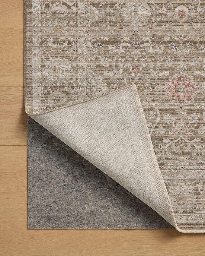 Loloi Chris Loves Julia Ida Collection IDA-03 Bark/Multi 7'-10" x 10', .19" Pile Height, Area Rug