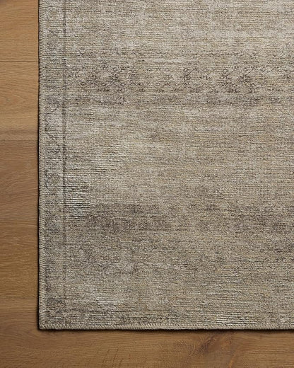 Loloi Amber Lewis Cambria Collection CBR-01 Ash/Bark 2'-6" x 7'-6" Runner Rug Jute, Neutral, Vintage Style, Antique Tone, Living, Bedroom, Dining, Carpet