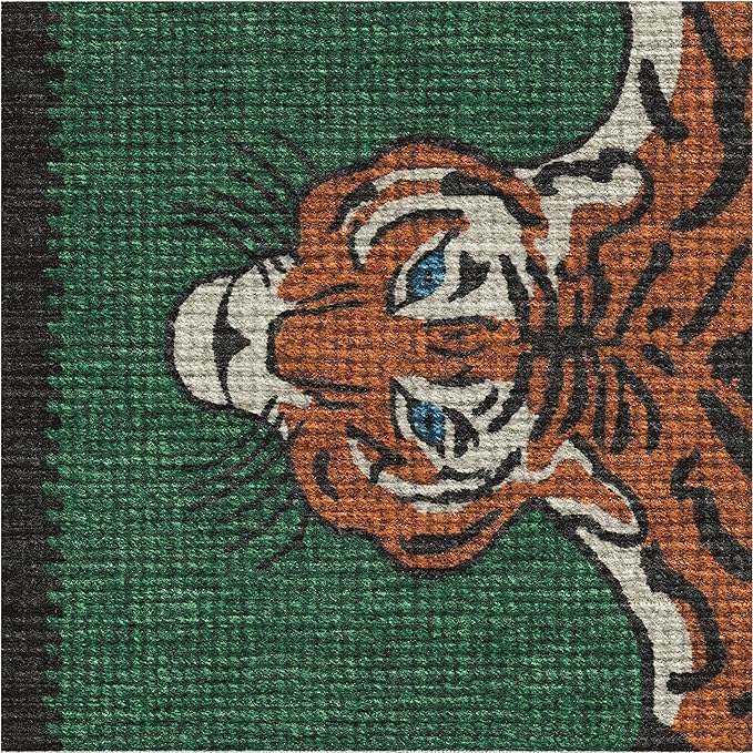 RUGGABLE x Jonathan Adler Washable Modern Area Rug – Tiger Emerald 9x12, Stain-Resistant, Non-Slip – Large Machine Washable Rugs for Living Room, Bedroom, Hallway, Entryway & Office–with Standard Pad