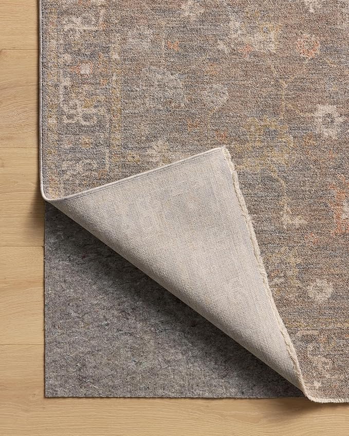 Loloi Chris Loves Julia Louisa Collection LOI-01 Stone/Multi 7'-10" x 7'-10", .38" Pile Height, Round Area Rug