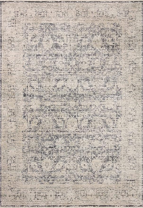 Loloi Amber Lewis Alie Collection ALE-05 Charcoal/Beige 9'-6'' x 13'-1'', .13'' Pile Height, Area Rug