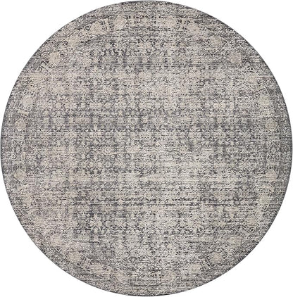 Loloi Amber Lewis Alie Collection ALE-03 Charcoal/Dove 5'-3'' x 7'-9'', .13'' Pile Height, Area Rug