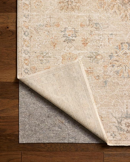 Loloi Chris Loves Julia Palma Collection PLM-11 Natural/Multi 2'-7" x 10'-0" Fringe Runner Rug Vintage Style Boho Living Room Bedroom Carpet