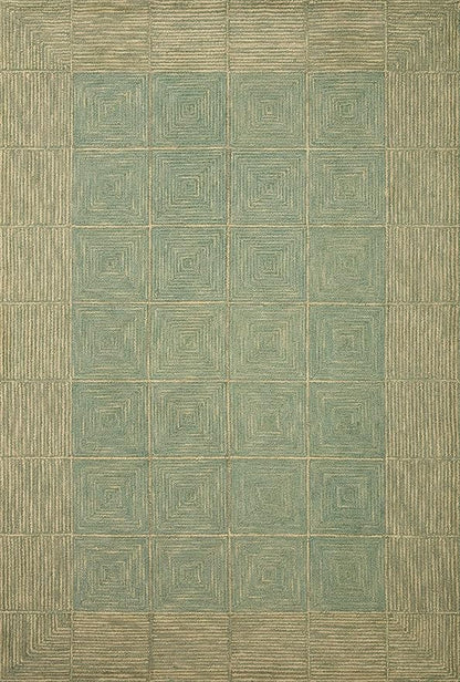 Loloi Chris Loves Julia Francis Collection FRA-02 Green/Natural 3'-6" x 5'-6" Accent Rug