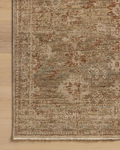 Loloi Magnolia Home by Joanna Gaines Junie Collection JUE-03 Spice/Multi 2'-0" x 3'-0", .38" Pile Height, Accent Rug