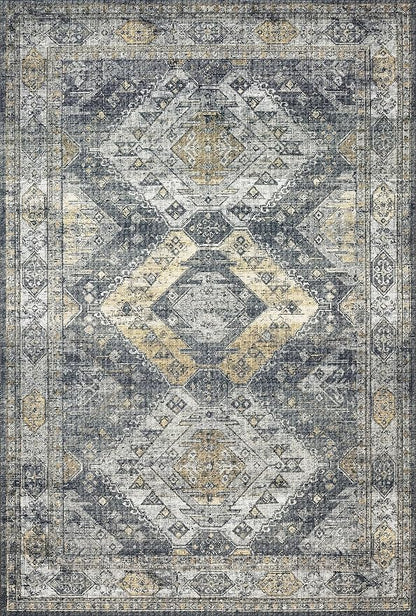 Loloi II Skye Collection SKY-09 Graphite/Silver 2'-6" x 10'-0" Runner Rug